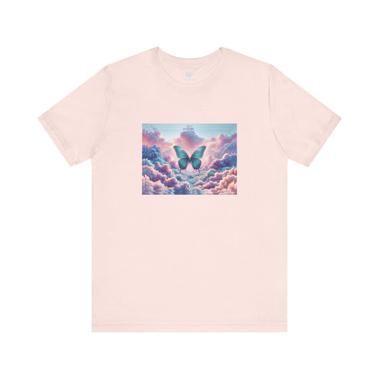 The Infini(T) Cotton Jersey T-shirt / "Butterfly" Edition / Adult Unisex / AI Art Print / The Infinite Dream