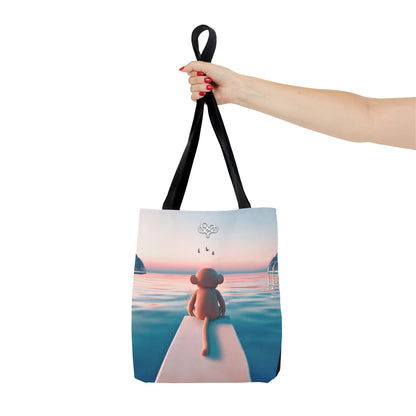 Total Dreamboat Tote / "Monkey" Edition / Casual Everyday Bag / AI Art Print / The Infinite Dream