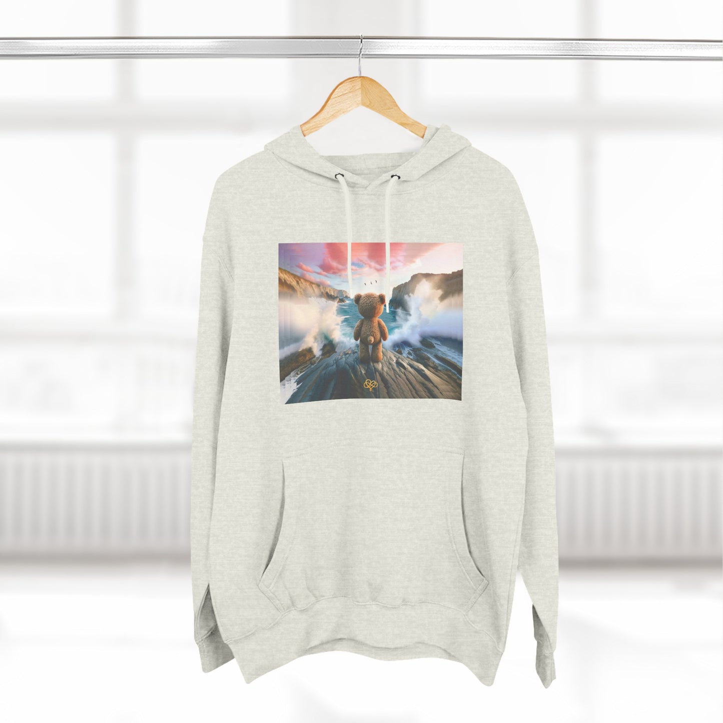 Feel Forever Hoodie / "Dream Bear" Edition / Adult Fleece Pullover / AI Art Print / The Infinite Dream