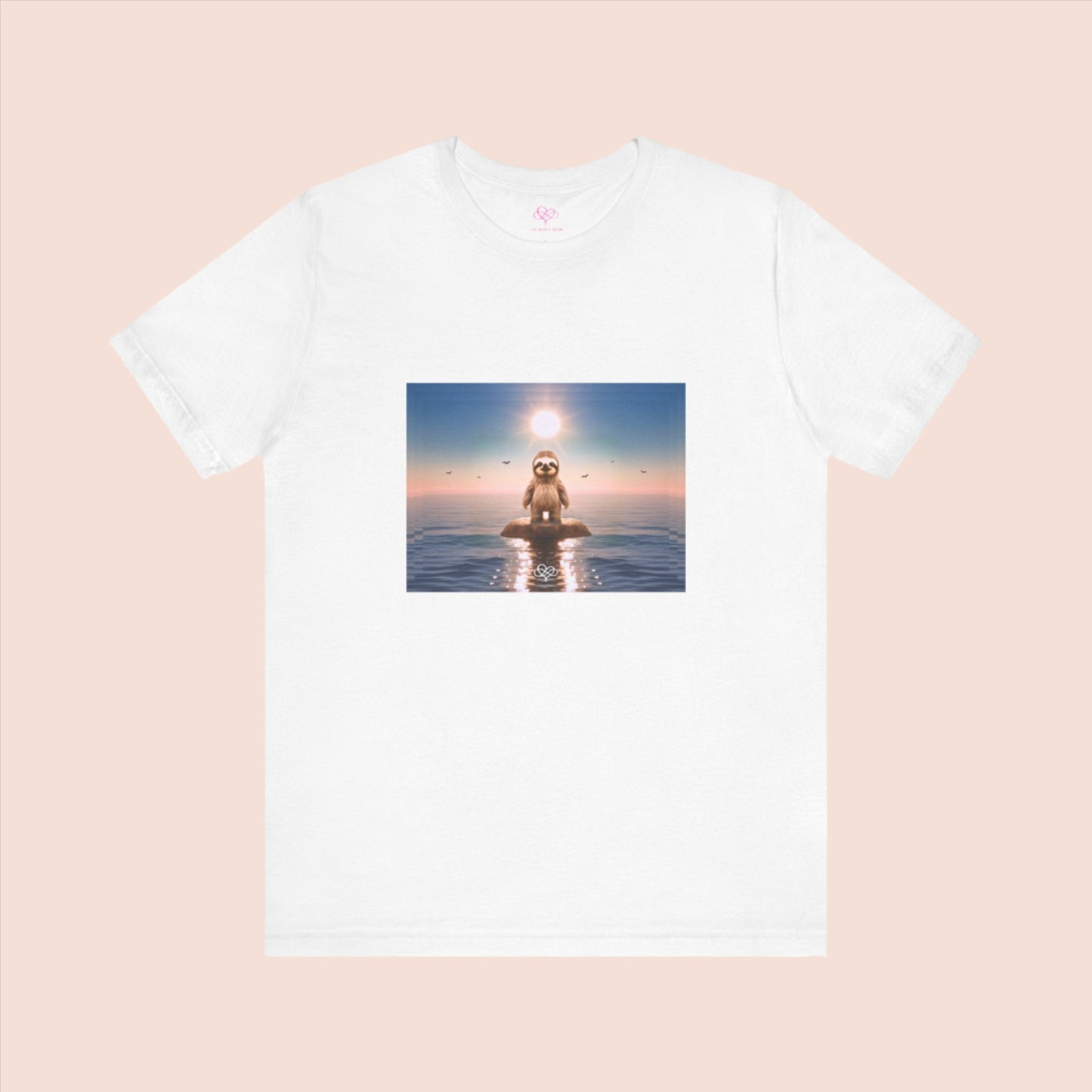 The Infini(T) Cotton Jersey T-shirt / "Sloth" Edition / Adult Unisex / AI Art Print / The Infinite Dream