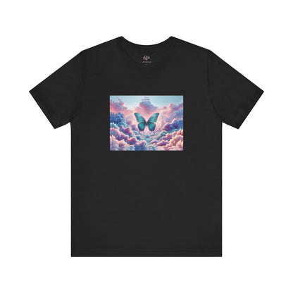 The Infini(T) Cotton Jersey T-shirt / "Butterfly" Edition / Adult Unisex / AI Art Print / The Infinite Dream