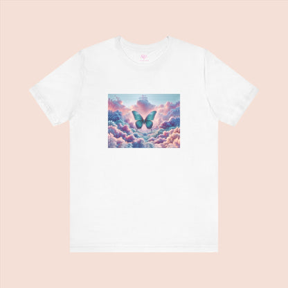 The Infini(T) Cotton Jersey T-shirt / "Butterfly" Edition / Adult Unisex / AI Art Print / The Infinite Dream