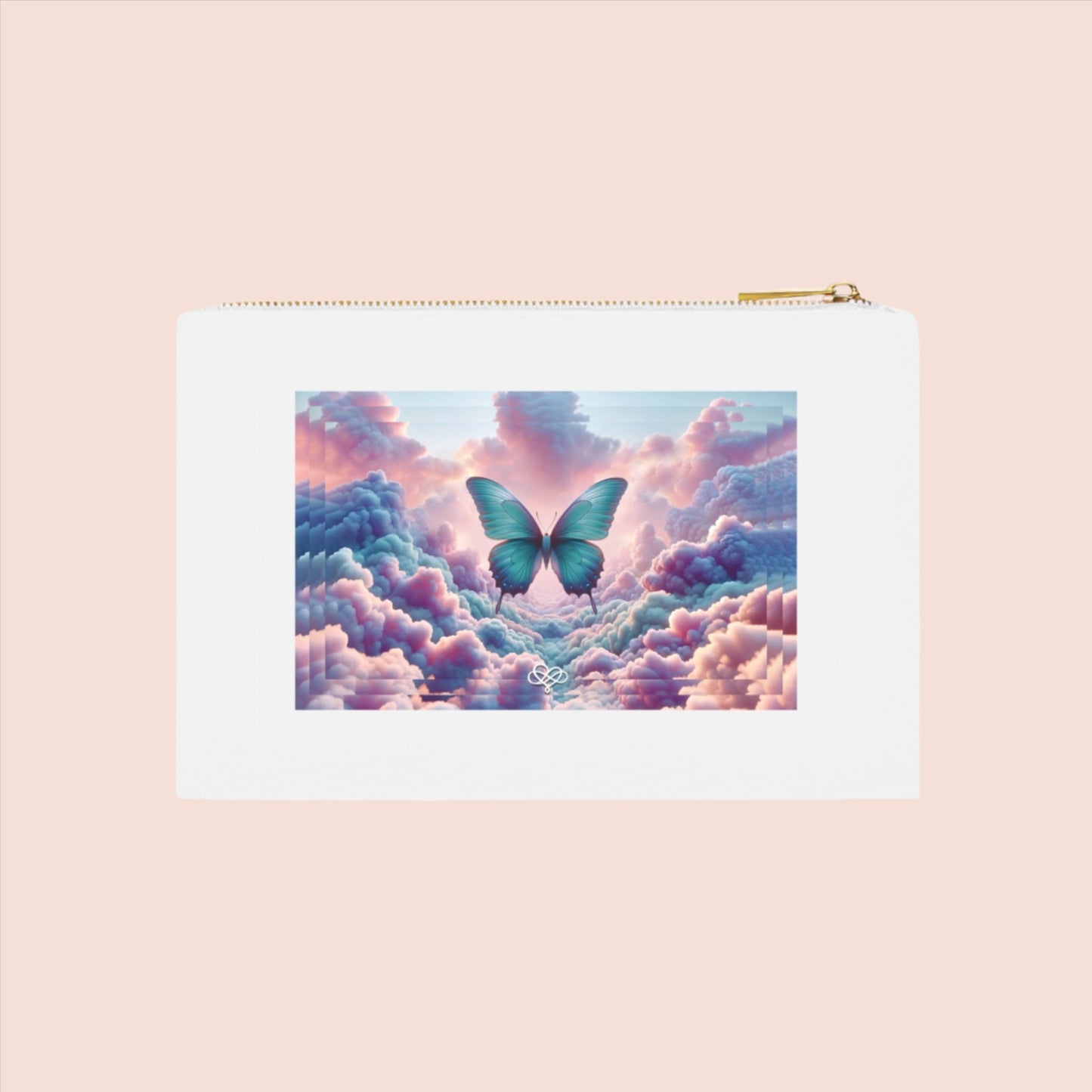 Bold & Beautiful Beauty Clutch / "Butterfly" Edition / Cosmetic Bag / Accessories Pouch / AI Art Print / The Infinite Dream - The Infinite Dream