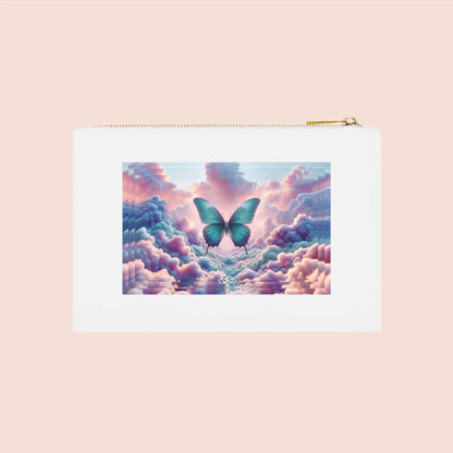 Bold & Beautiful Beauty Clutch / "Butterfly" Edition / Cosmetic Bag / Accessories Pouch / AI Art Print / The Infinite Dream - The Infinite Dream