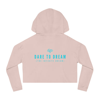 Breeze Baby Cropped Hoodie / "Dream Bear" Edition / Women's Cotton Pullover / AI Art Print / The Infinite Dream - The Infinite Dream