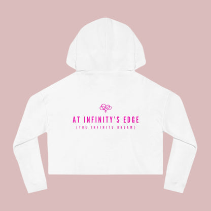 Breeze Baby Cropped Hoodie / "Monkey" Edition / Women's Cotton Pullover / AI Art Print / The Infinite Dream - The Infinite Dream