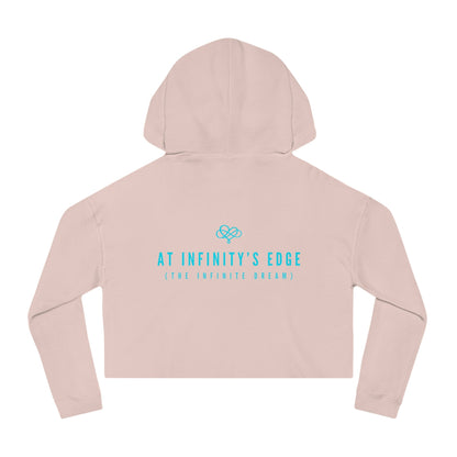 Breeze Baby Cropped Hoodie / "Monkey" Edition / Women's Cotton Pullover / AI Art Print / The Infinite Dream - The Infinite Dream