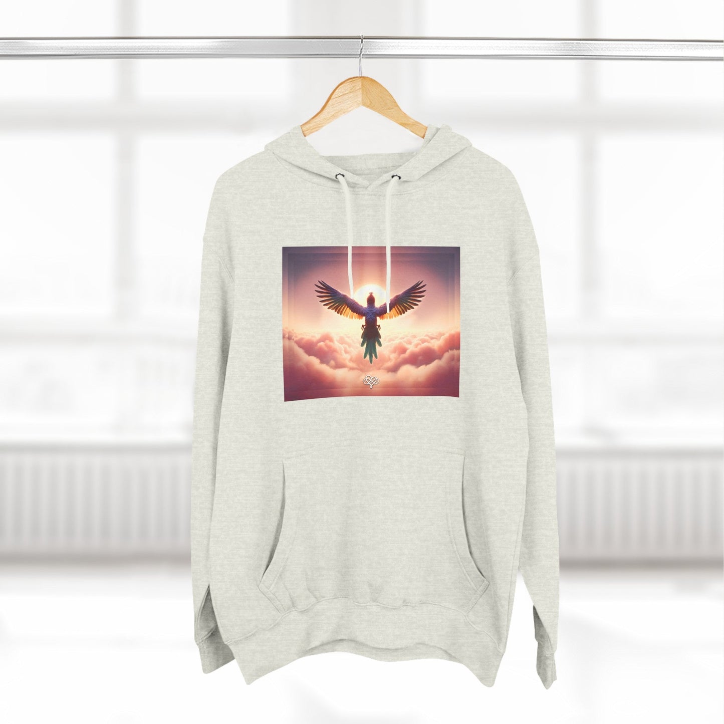 Feel Forever Adult Fleece Pullover Hoodie / "Bird" Edition / AI Design Art Print / The Infinite Dream - The Infinite Dream