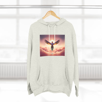 Feel Forever Adult Fleece Pullover Hoodie / "Bird" Edition / AI Design Art Print / The Infinite Dream - The Infinite Dream