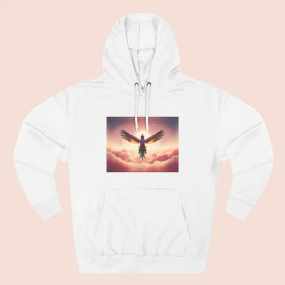 Feel Forever Adult Fleece Pullover Hoodie / "Bird" Edition / AI Design Art Print / The Infinite Dream - The Infinite Dream