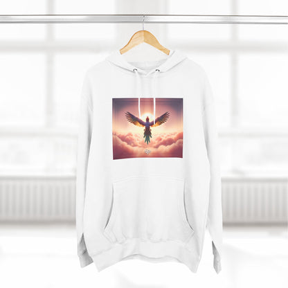 Feel Forever Adult Fleece Pullover Hoodie / "Bird" Edition / AI Design Art Print / The Infinite Dream - The Infinite Dream