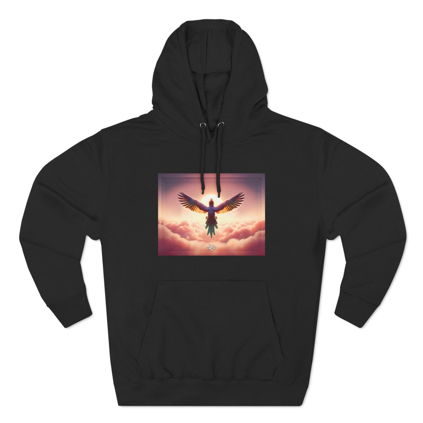 Feel Forever Adult Fleece Pullover Hoodie / "Bird" Edition / AI Design Art Print / The Infinite Dream - The Infinite Dream