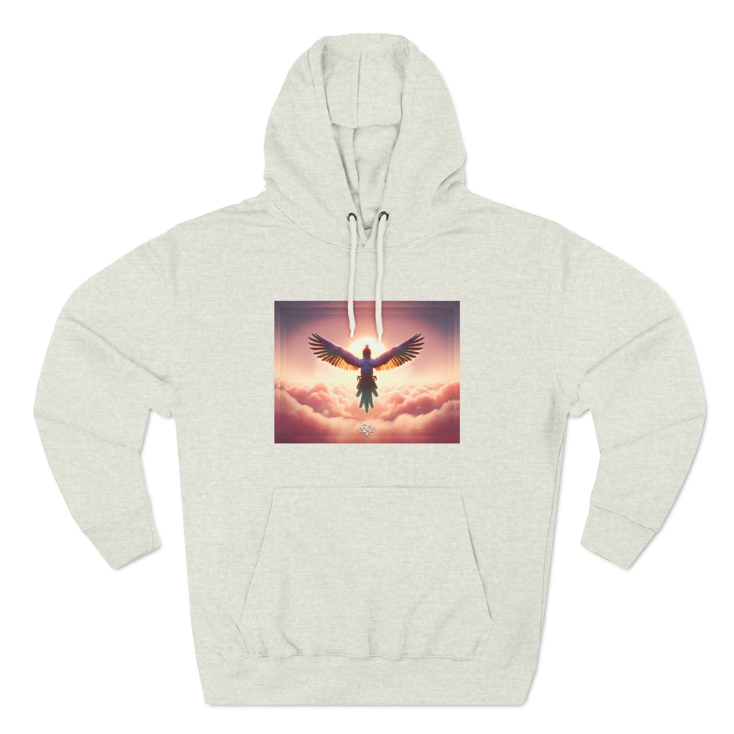 Feel Forever Adult Fleece Pullover Hoodie / "Bird" Edition / AI Design Art Print / The Infinite Dream - The Infinite Dream