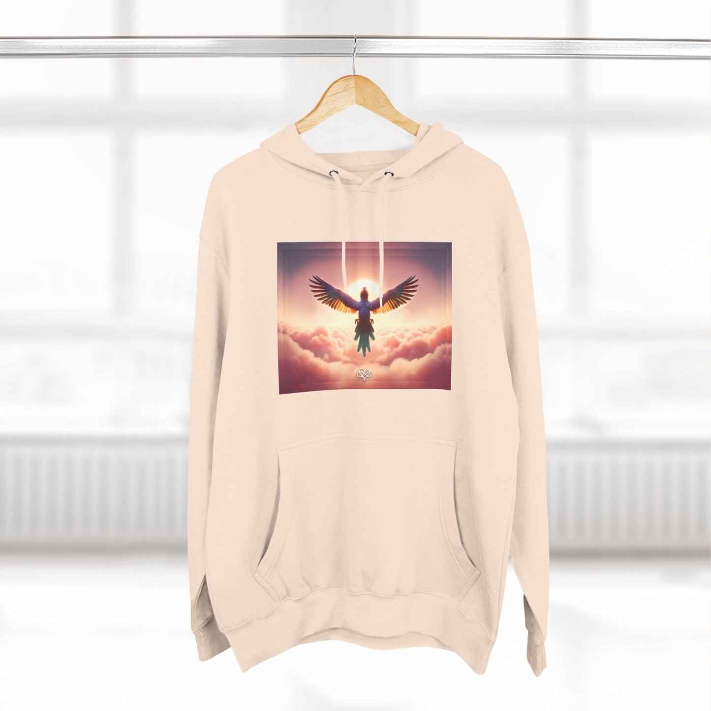 Feel Forever Adult Fleece Pullover Hoodie / "Bird" Edition / AI Design Art Print / The Infinite Dream - The Infinite Dream