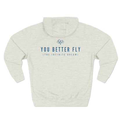 Feel Forever Hoodie / "Butterfly" Edition / Adult Fleece Pullover / AI Art Print / The Infinite Dream - The Infinite Dream