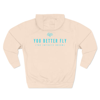 Feel Forever Hoodie / "Butterfly" Edition / Adult Fleece Pullover / AI Art Print / The Infinite Dream - The Infinite Dream