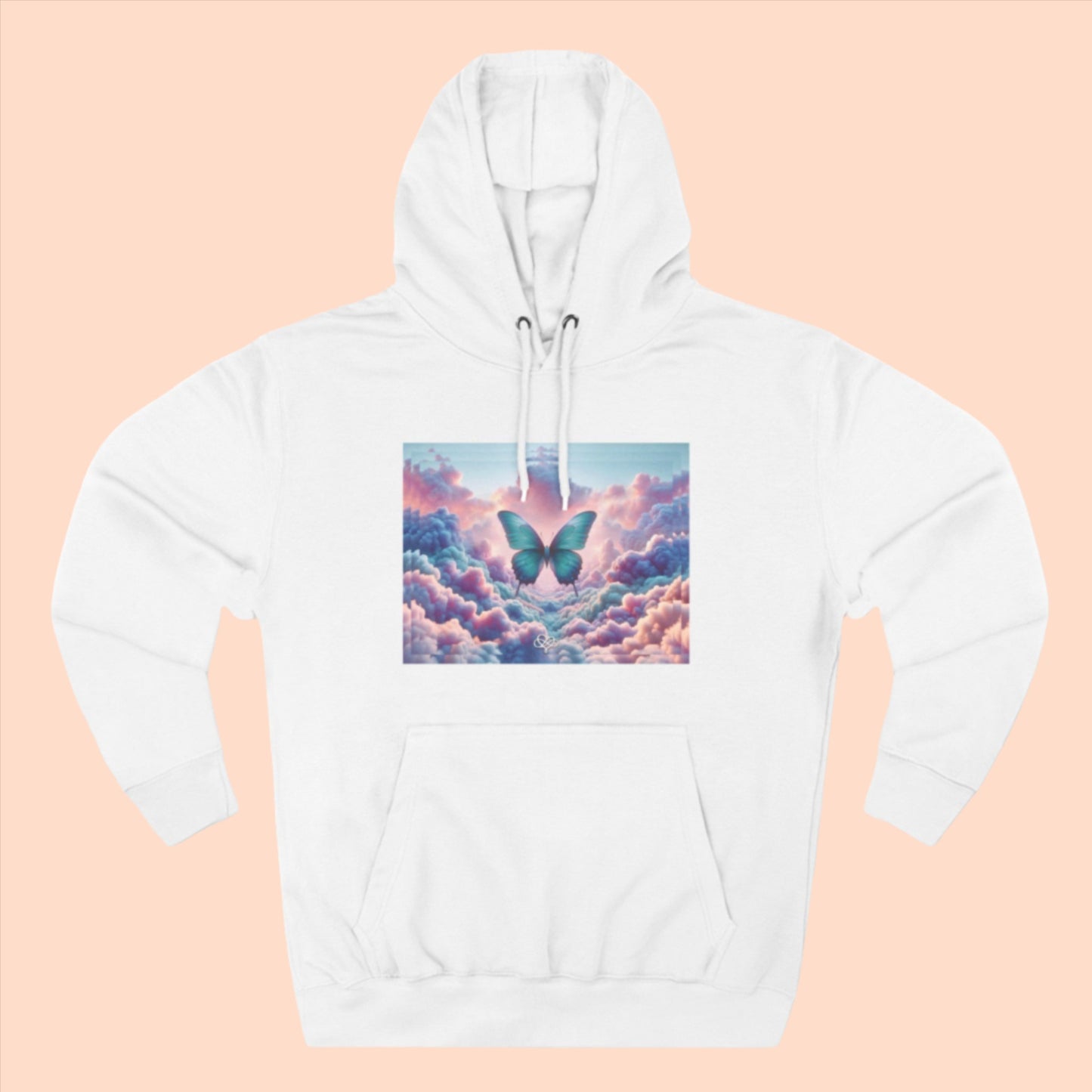 Feel Forever Hoodie / "Butterfly" Edition / Adult Fleece Pullover / AI Art Print / The Infinite Dream - The Infinite Dream