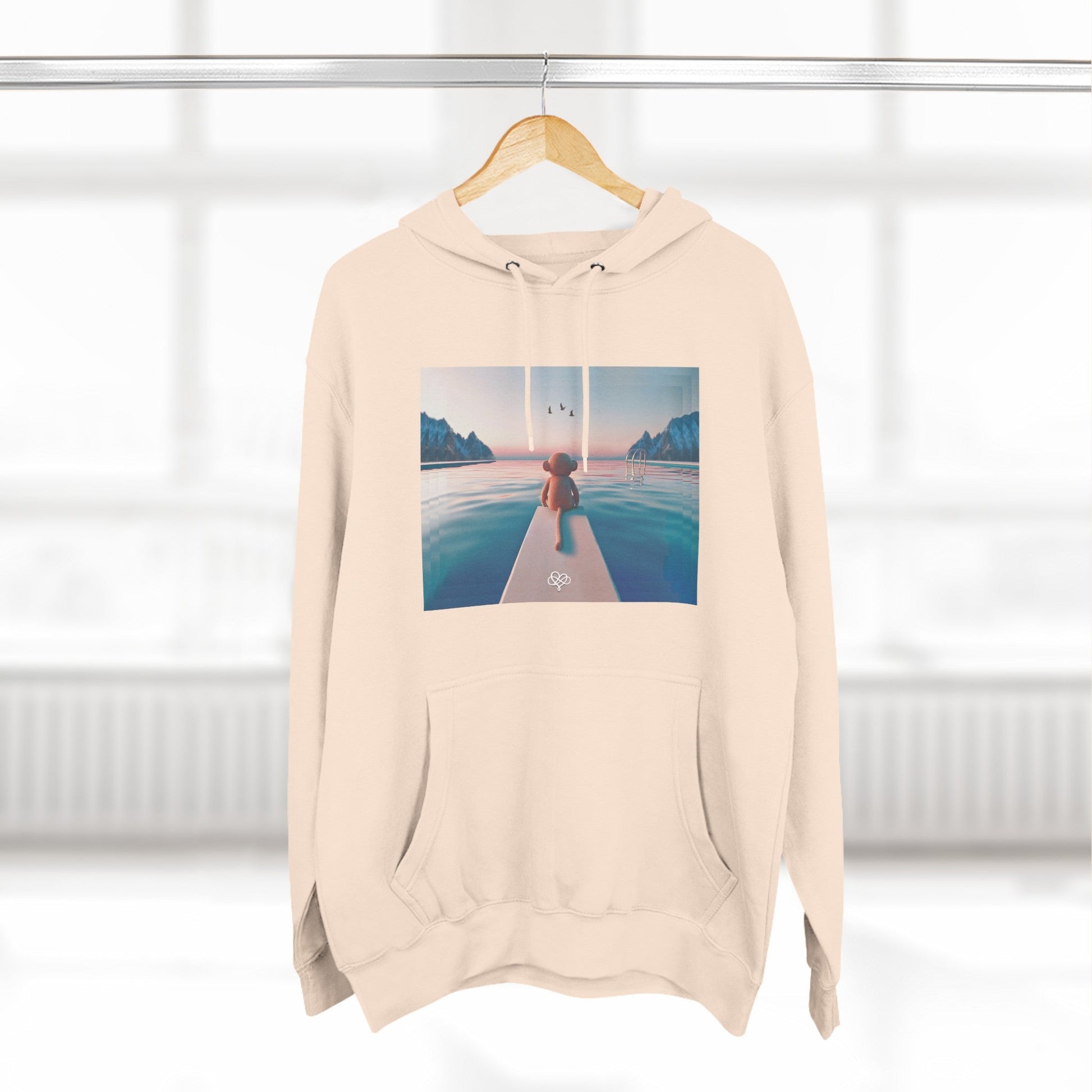 Feel Forever Hoodie / "Monkey" Edition / Adult Fleece Pullover / AI Art Print / The Infinite Dream - The Infinite Dream