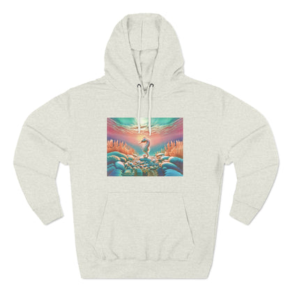 Feel Forever Hoodie / "Seahorse" Edition / Adult Fleece Pullover / AI Art Print / The Infinite Dream - The Infinite Dream