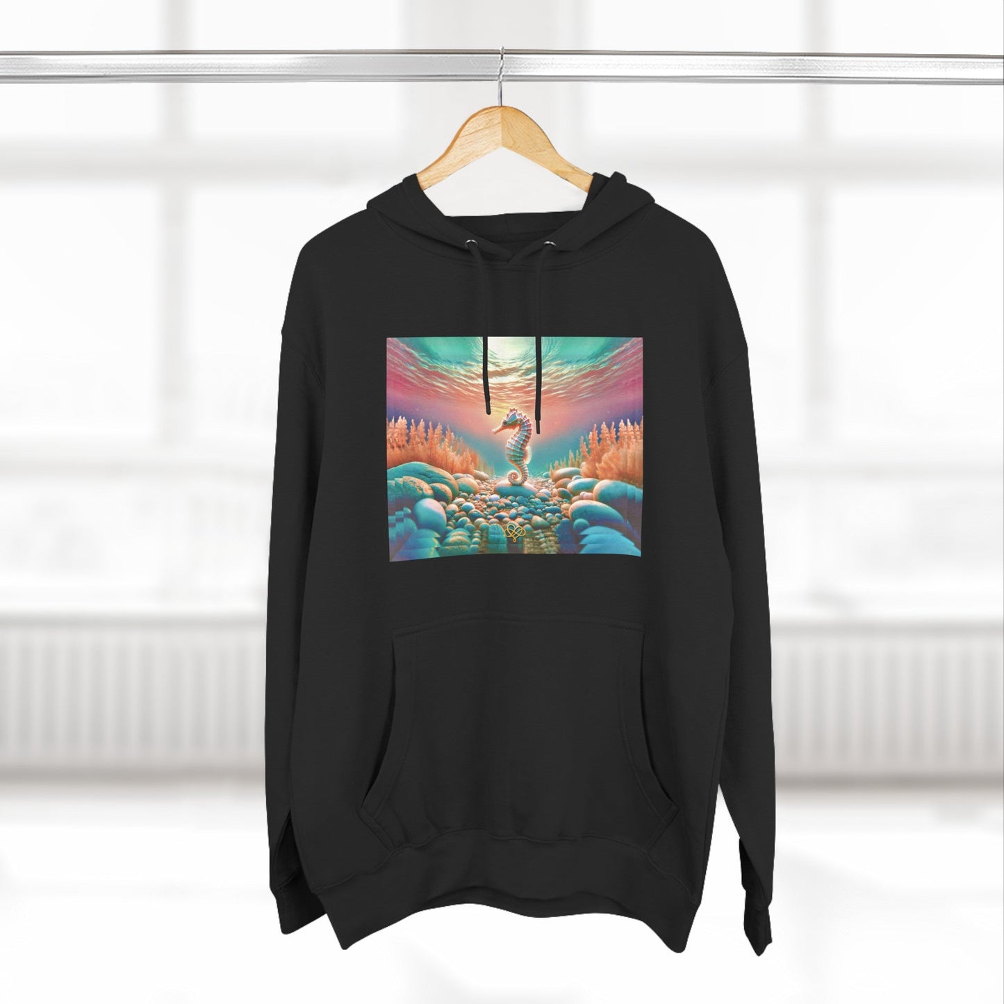 Feel Forever Hoodie / "Seahorse" Edition / Adult Fleece Pullover / AI Art Print / The Infinite Dream - The Infinite Dream