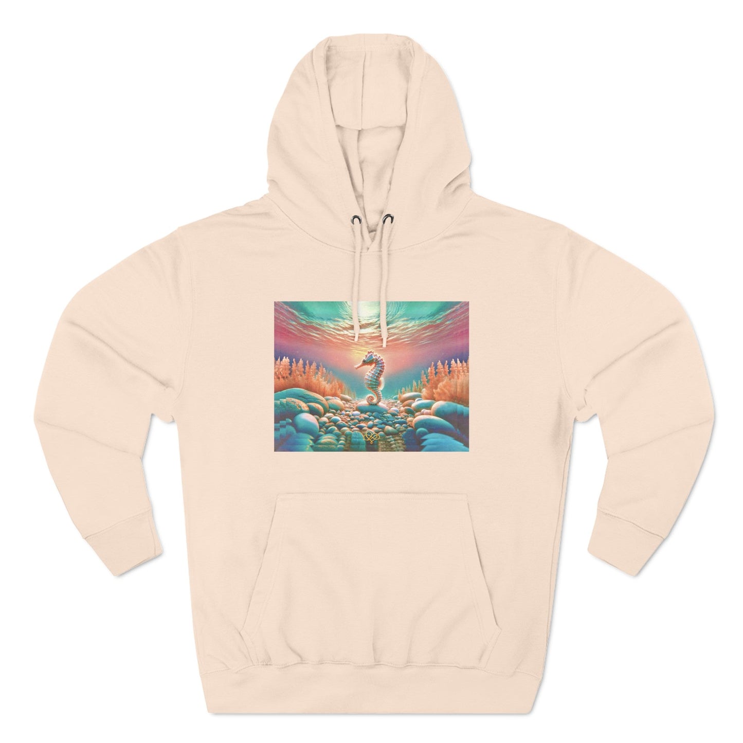 Feel Forever Hoodie / "Seahorse" Edition / Adult Fleece Pullover / AI Art Print / The Infinite Dream - The Infinite Dream