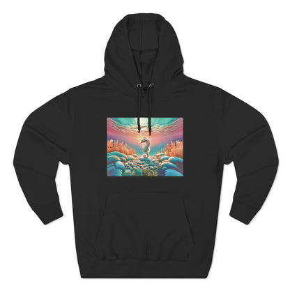 Feel Forever Hoodie / "Seahorse" Edition / Adult Fleece Pullover / AI Art Print / The Infinite Dream - The Infinite Dream