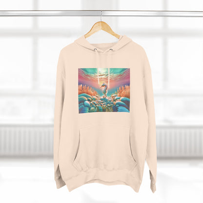 Feel Forever Hoodie / "Seahorse" Edition / Adult Fleece Pullover / AI Art Print / The Infinite Dream - The Infinite Dream