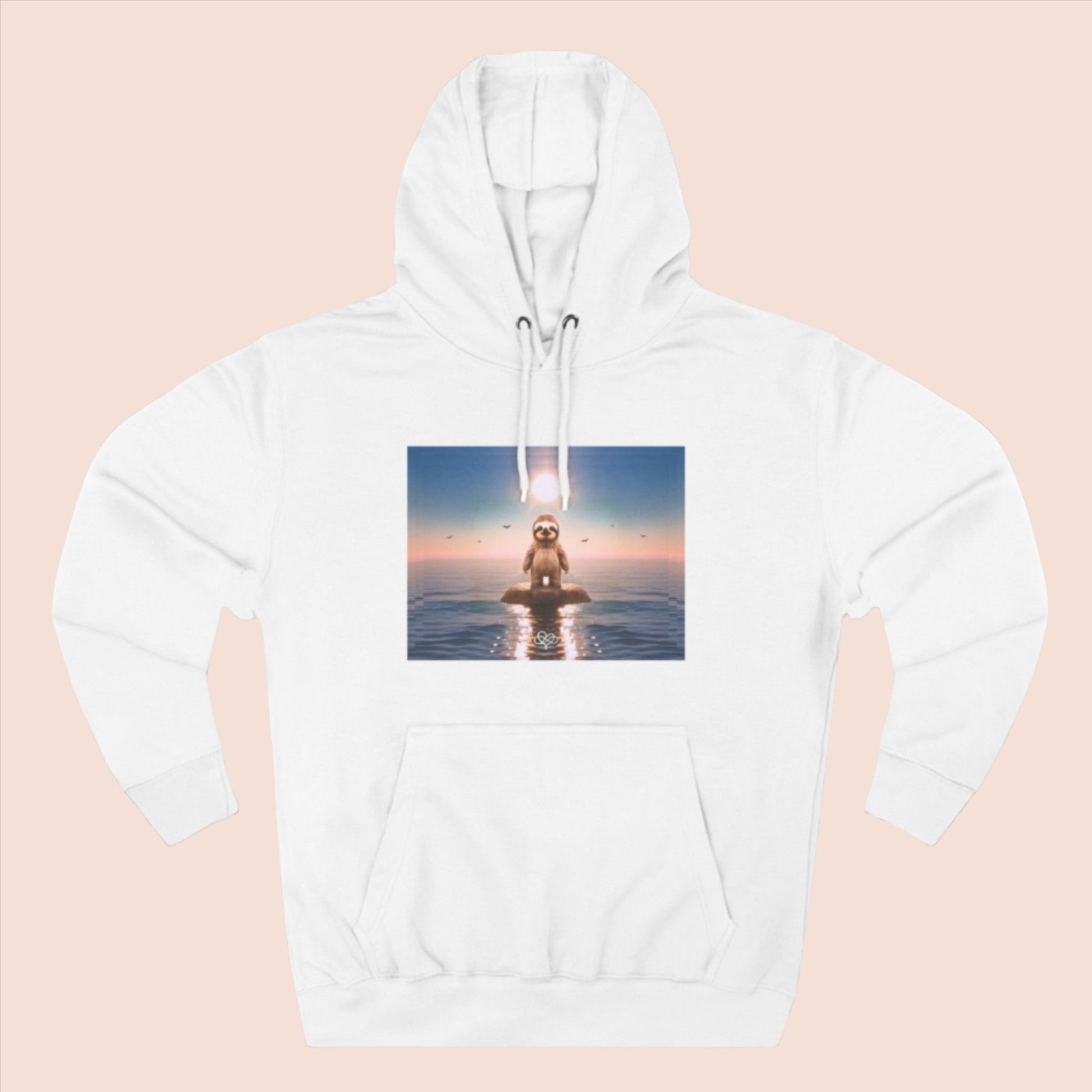 Feel Forever Hoodie / "Sloth" Edition / Adult Fleece Pullover / AI Art Print / The Infinite Dream - The Infinite Dream