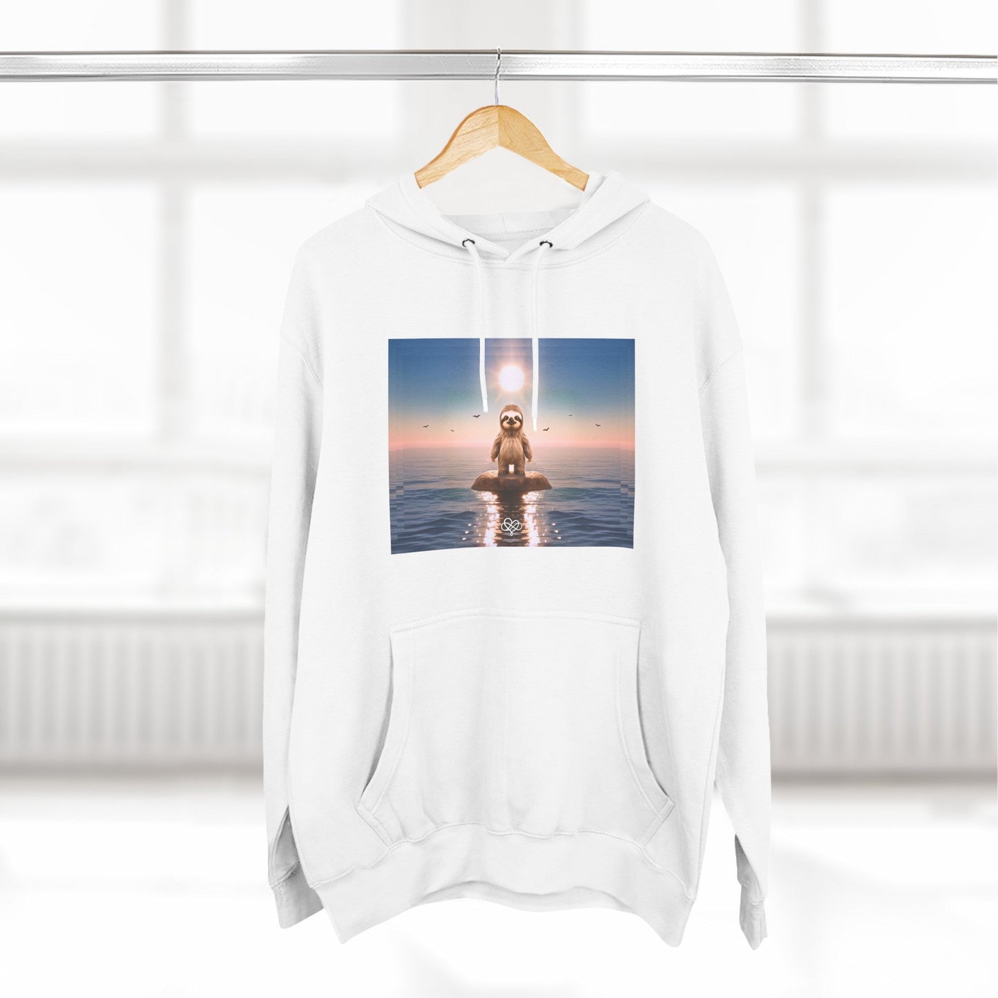 Feel Forever Hoodie / "Sloth" Edition / Adult Fleece Pullover / AI Art Print / The Infinite Dream - The Infinite Dream