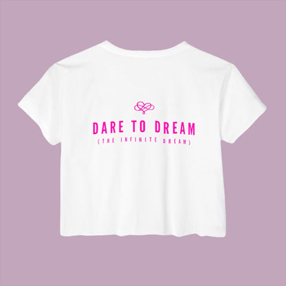 Less is More Crop Top Tee / "Dream Bear" Edition / Women's Cotton Jersey T-shirt / AI Art Print / The Infinite Dream - The Infinite Dream