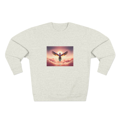 No Sweat Crewneck Sweatshirt / "Bird" Edition / Unisex Cotton Blend / AI Art Print / The Infinite Dream - The Infinite Dream