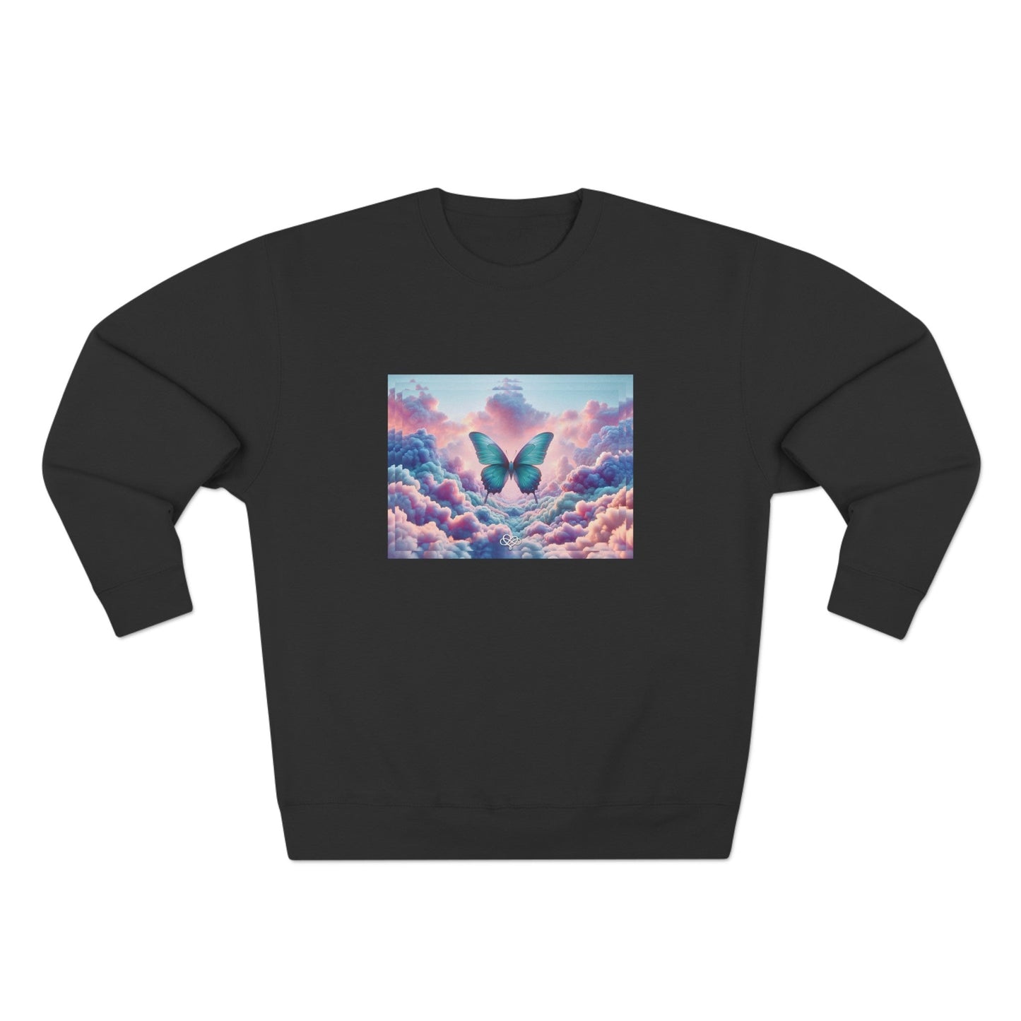 No Sweat Crewneck Sweatshirt / "Butterfly" Edition / Unisex Cotton Blend / AI Art Print / The Infinite Dream - The Infinite Dream