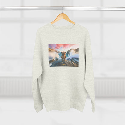 No Sweat Crewneck Sweatshirt / "Dream Bear" Edition / Unisex Cotton Blend / AI Art Print / The Infinite Dream - The Infinite Dream