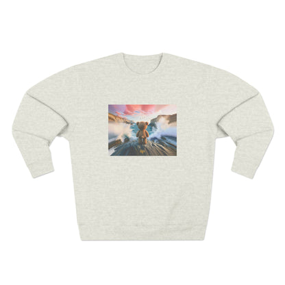 No Sweat Crewneck Sweatshirt / "Dream Bear" Edition / Unisex Cotton Blend / AI Art Print / The Infinite Dream - The Infinite Dream