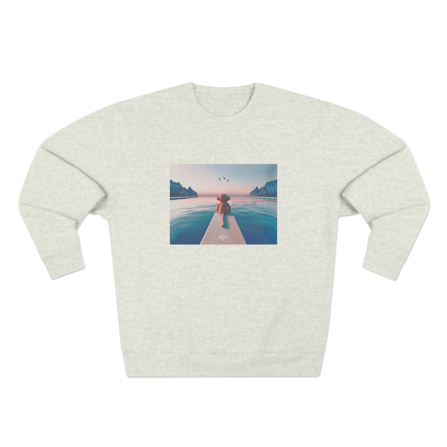 No Sweat Crewneck Sweatshirt / "Monkey" Edition / Unisex Cotton Blend / AI Art Print / The Infinite Dream - The Infinite Dream