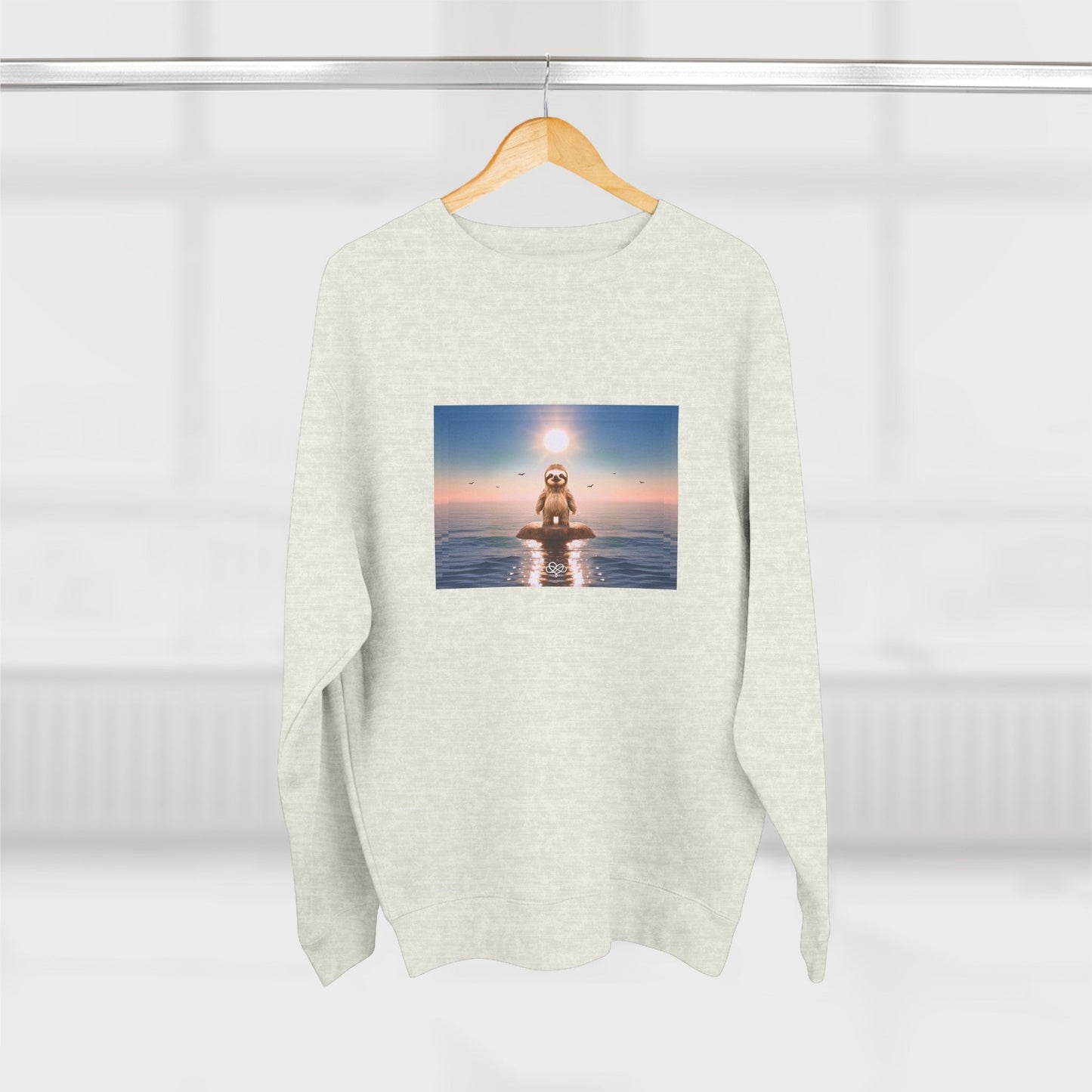 No Sweat Crewneck Sweatshirt / "Sloth" Edition / Unisex Cotton Blend / AI Art Print / The Infinite Dream - The Infinite Dream