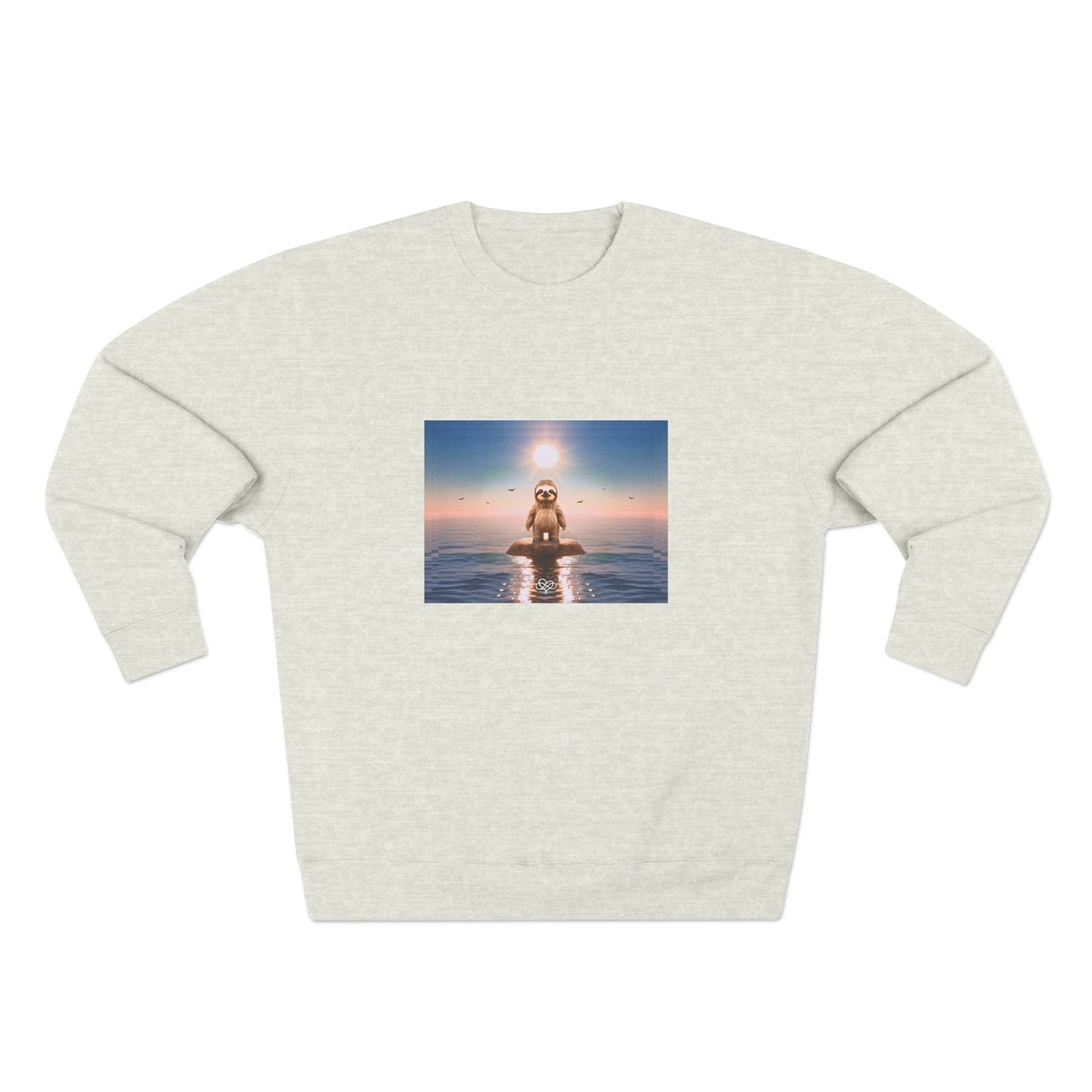 No Sweat Crewneck Sweatshirt / "Sloth" Edition / Unisex Cotton Blend / AI Art Print / The Infinite Dream - The Infinite Dream