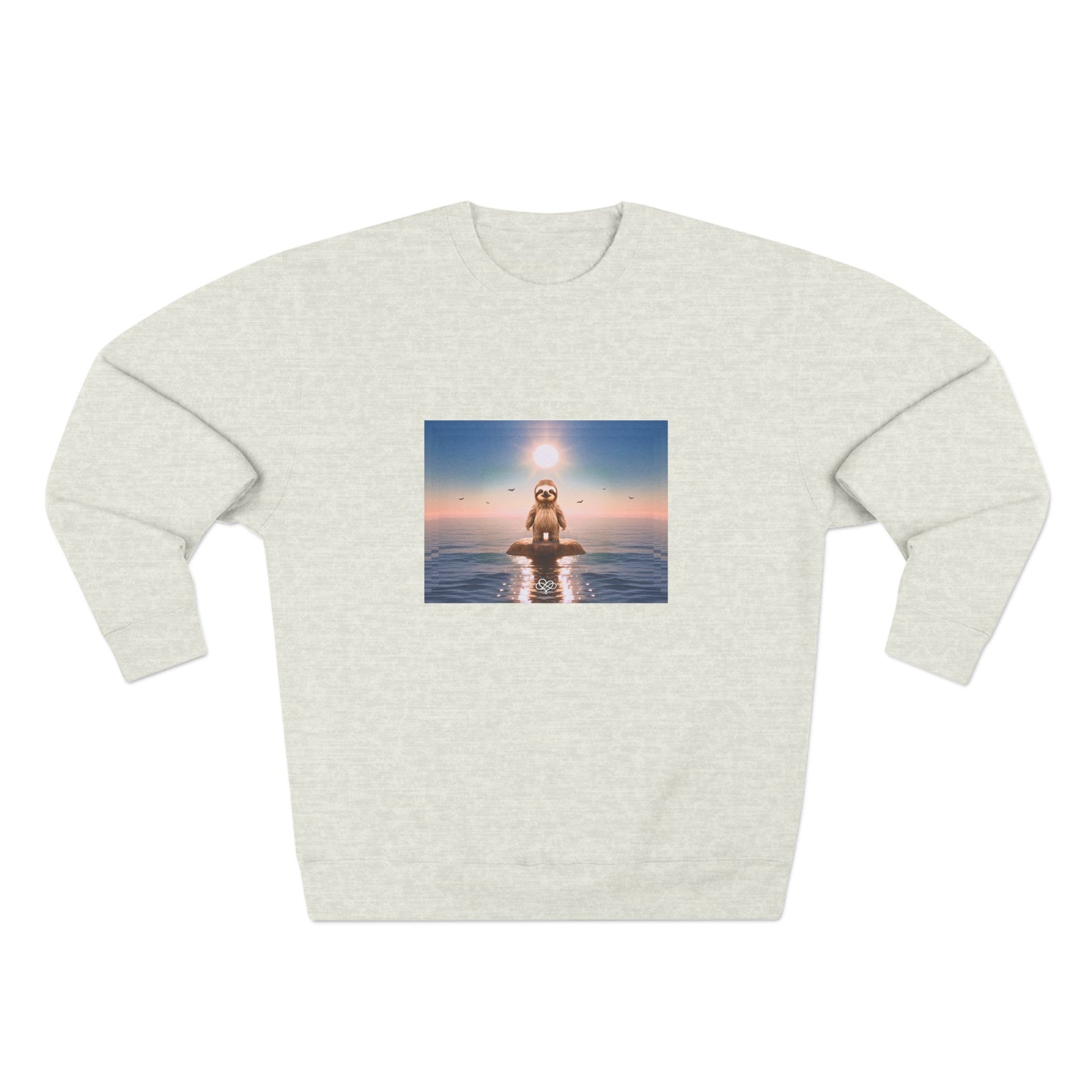 No Sweat Crewneck Sweatshirt / "Sloth" Edition / Unisex Cotton Blend / AI Art Print / The Infinite Dream - The Infinite Dream