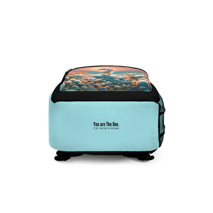 The All - Daydream Backpack / "Seahorse" Edition / Travel Carry - on Bag / AI Art Print / The Infinite Dream - The Infinite Dream