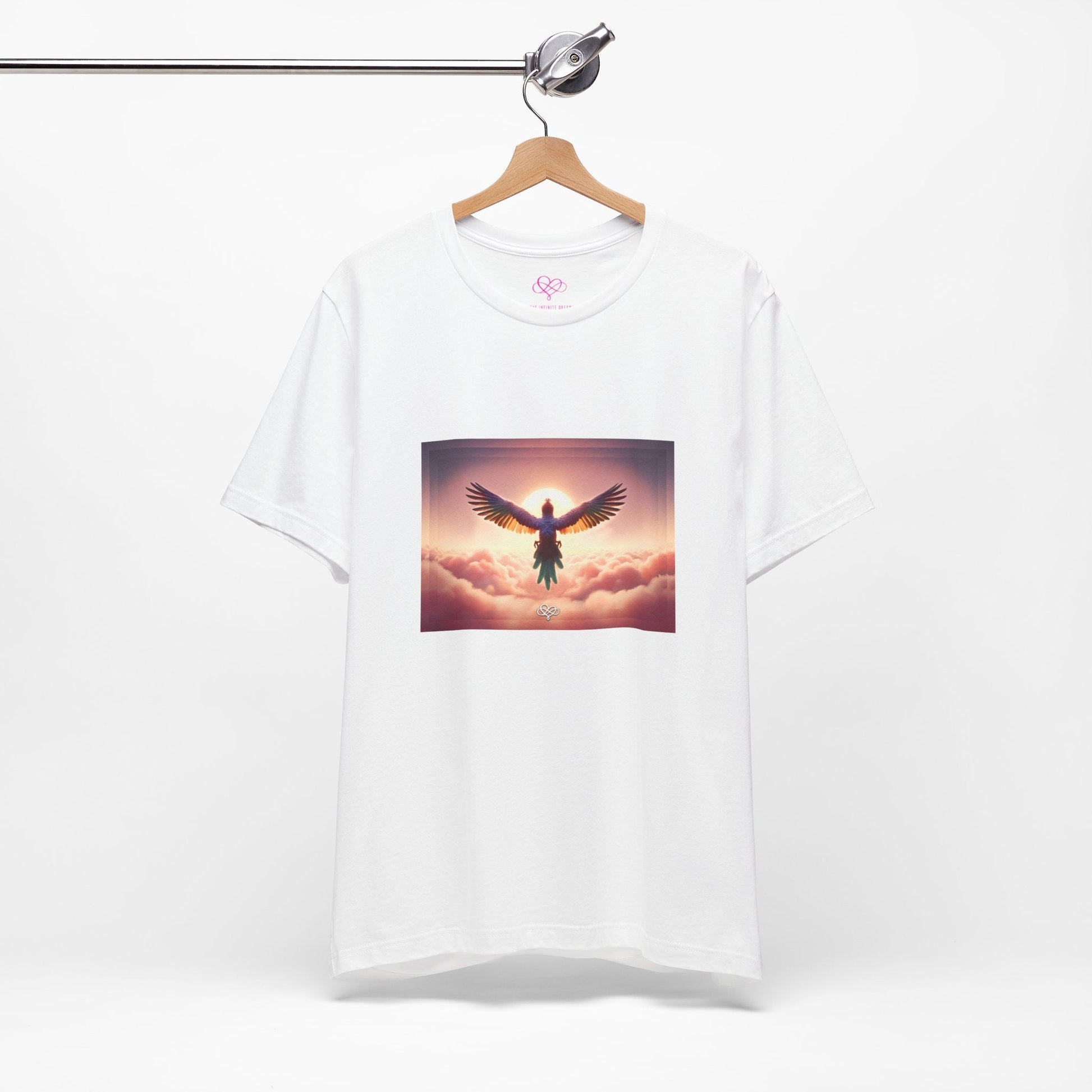 The Infini(T) Cotton Jersey T - shirt / "Bird" Edition / Adult Unisex / AI Art Print / The Infinite Dream - The Infinite Dream