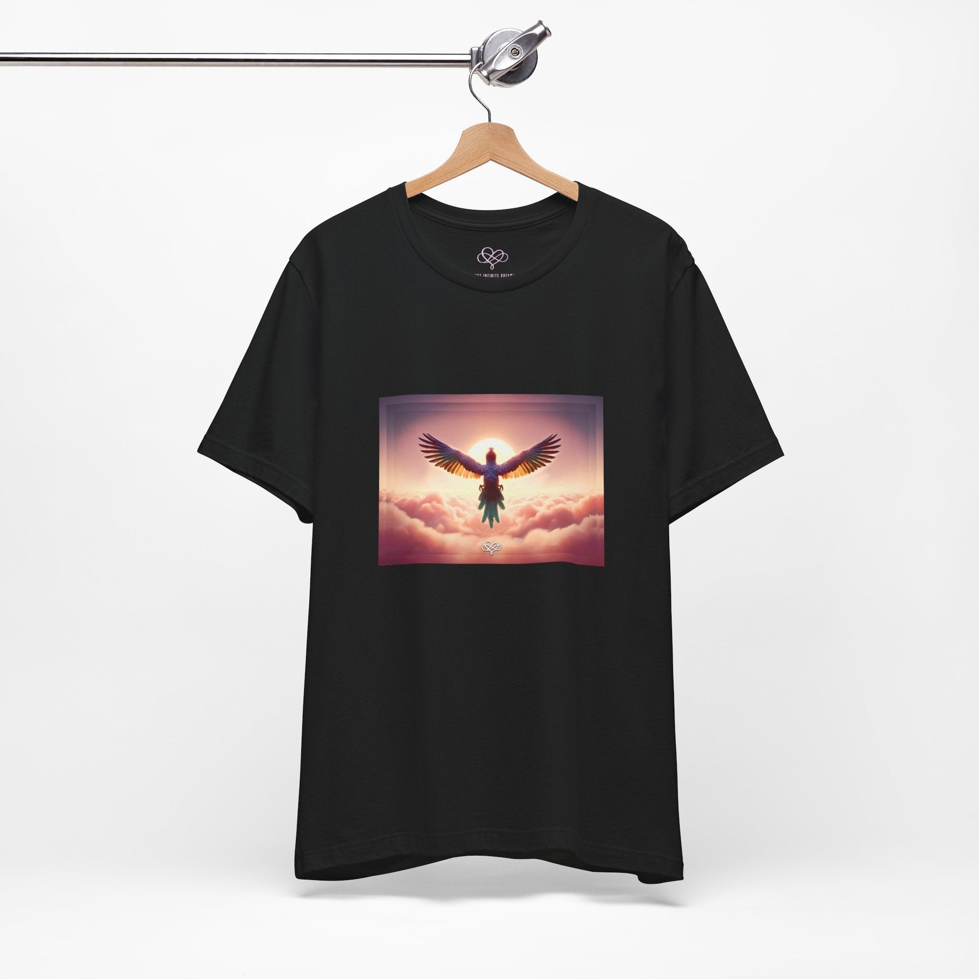 The Infini(T) Cotton Jersey T - shirt / "Bird" Edition / Adult Unisex / AI Art Print / The Infinite Dream - The Infinite Dream