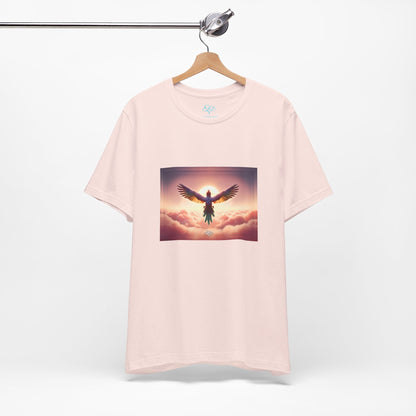 The Infini(T) Cotton Jersey T - shirt / "Bird" Edition / Adult Unisex / AI Art Print / The Infinite Dream - The Infinite Dream