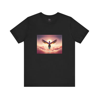 The Infini(T) Cotton Jersey T - shirt / "Bird" Edition / Adult Unisex / AI Art Print / The Infinite Dream - The Infinite Dream