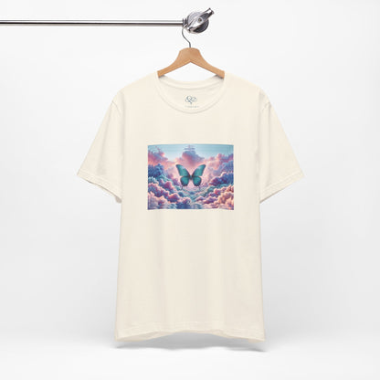 The Infini(T) Cotton Jersey T - shirt / "Butterfly" Edition / Adult Unisex / AI Art Print / The Infinite Dream - The Infinite Dream