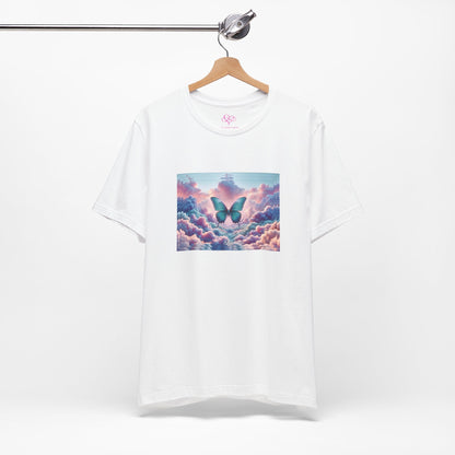 The Infini(T) Cotton Jersey T - shirt / "Butterfly" Edition / Adult Unisex / AI Art Print / The Infinite Dream - The Infinite Dream