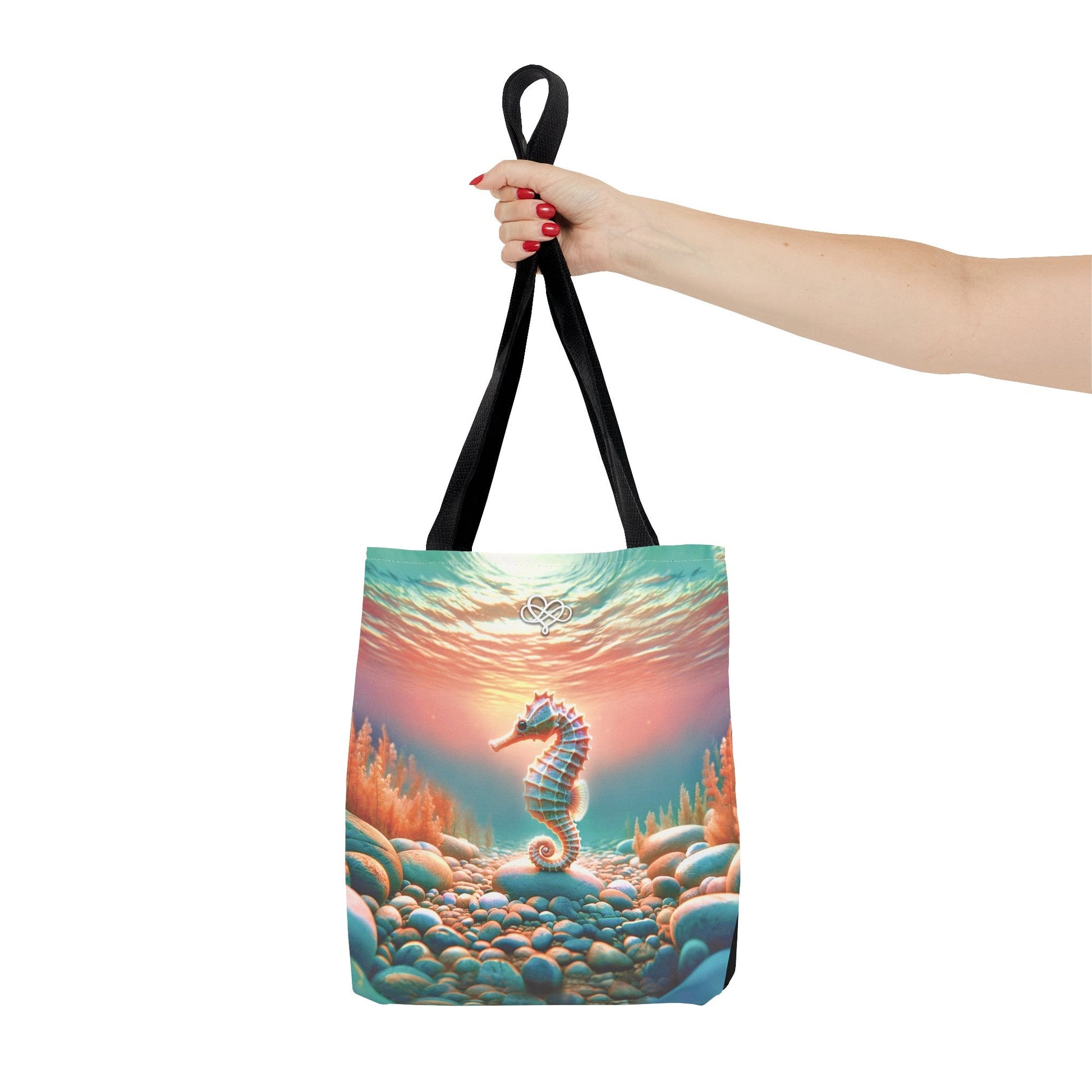 Total Dreamboat Tote / "Seahorse" Edition / Casual Everyday Bag / Multiple Sizes / AI Art Print / The Infinite Dream - The Infinite Dream